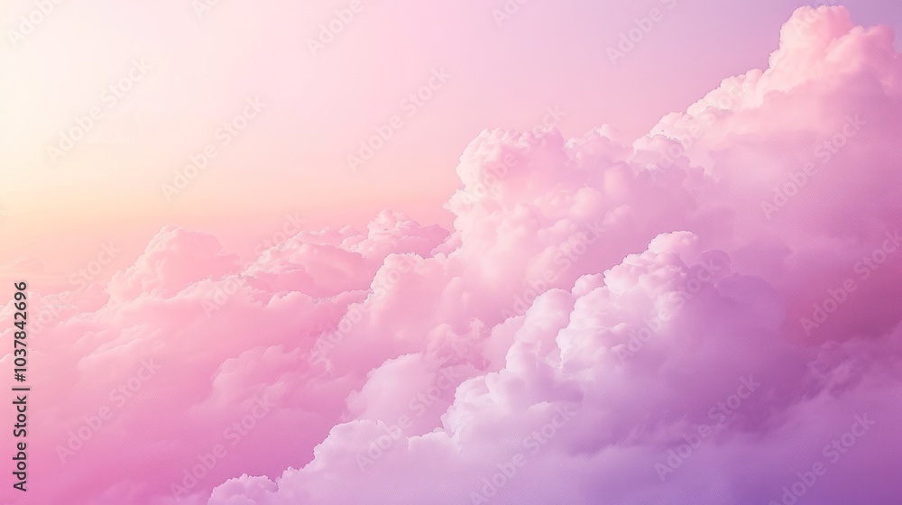 Canvas Prints Pink Cloudscape