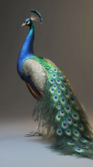 The Peacock,peacock with an open tail.