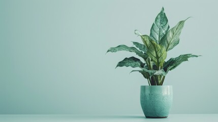 Modern indoor plant isolate on white background