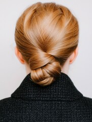 Fototapeta premium A perfect bun for everyone with adorable and simple ideas for every hair length.