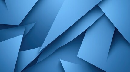 Obraz premium Abstract Blue Geometric Shapes Wallpaper