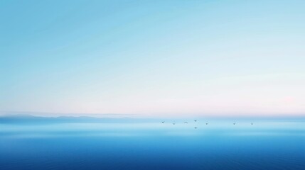 Obraz premium Tranquil Seascape with Birds