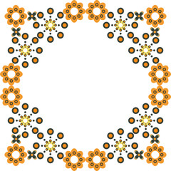 soft colour flower frame design