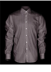 Men plaid textured check shirt winter season .
