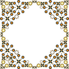 soft colour flower frame design