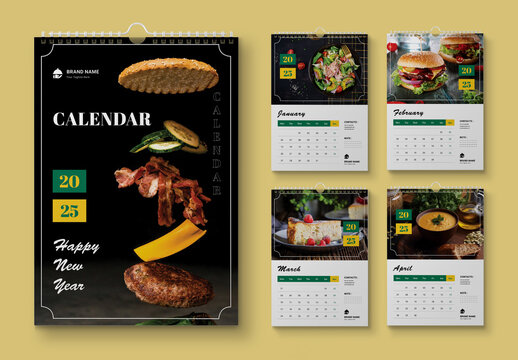 Annual Calendar Layout 2025