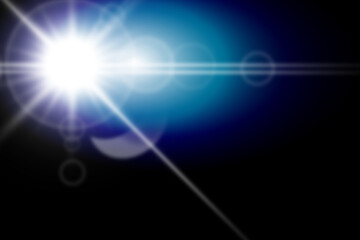 Sun flare Overlay Blue