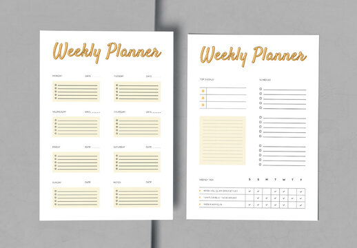 Weekly Planner Layout