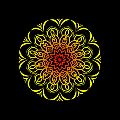 luxury mandala design, vibrant mandala design,Circular pattern mandala design illustrarion