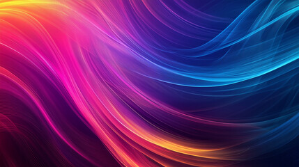 Abstract Flowing Colorful Wave Background