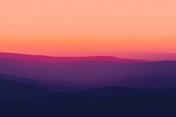 Fototapeta premium smooth color gradient which is reminiscent of the warm tones of a sunset. Colors should blend together perfectly. creating a peaceful atmosphere.