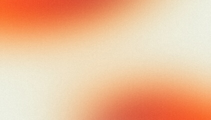 Red retro color flow grainy gradient with white backdrop design, Abstract pastel colors Retro noisy texture.