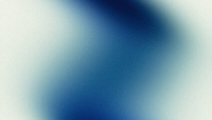 Blue retro color flow grainy gradient with white backdrop design, Abstract pastel colors Retro noisy texture. © Sami