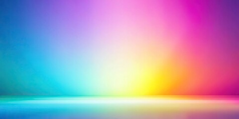 Abstract bright and colorful pastel background with a long shot perspective