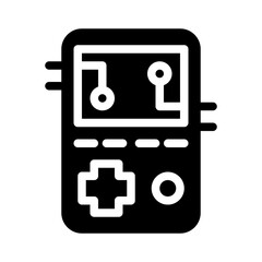 Icon Technology Game With Style Glyph