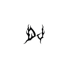 DJ monogram logo design letter text name symbol monochrome logotype alphabet character simple logo