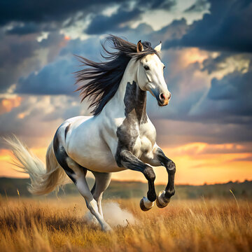horse in sunset. horse, animal, farm, stallion, portrait, brown, head, nature, mammal, white, mane, field, equestrian, equine, black, beautiful, sky, isolated, mare, grass, animals, arabian, pony, bea