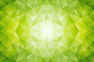 Obraz premium Abstract lime color background with symmetrical polygons triangles and concave geometries