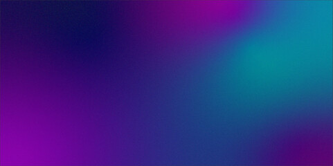 Digital grainy gradient with a colorful soft noise effect. Vintage Grunge Texture Pattern in blue and purple Tones for Artful Wallpaper. Gradient blur, noise, grain, texture abstract background.	