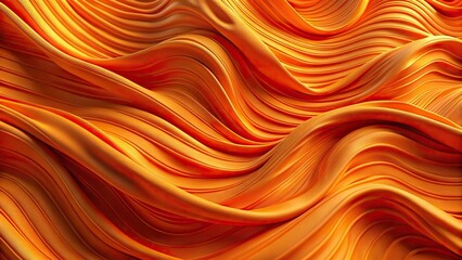 abstract long orange color fabric with a wavy pattern minimalist