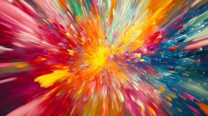 Abstract Colorful Burst Background Design