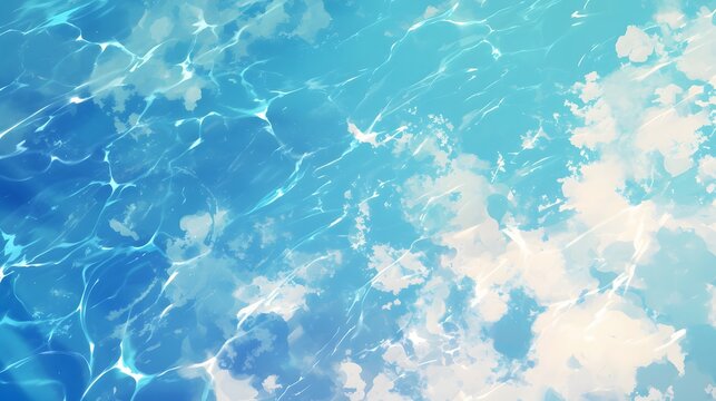 Abstract Blue Water Texture Background