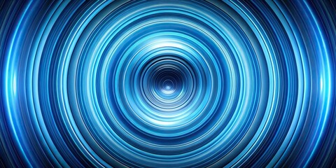 Obraz premium abstract wallpaper, blue rings, vortex, portal, symmetrical
