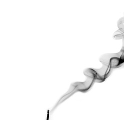 
Incense sticks, incense smoke on white background, aroma, incense smoke while burning incense, incense smoke for prayer and meditation, prayer, incense for relaxation and yoga