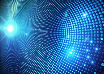 A stunning blue luminous backdrop featuring a dotted design, ideal for modern digital art and design projects, adding