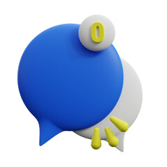 3d render of an empty conversation