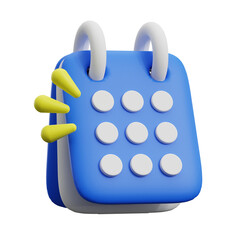 3d render of an empty schedule