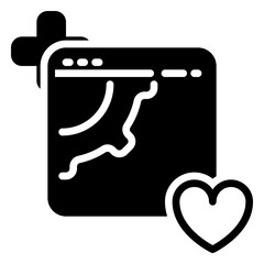 Wiper icon, glyph icon style