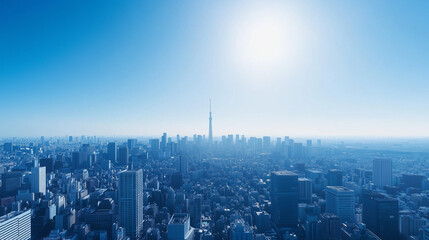 City Skyline Under Blue Sky and White Clouds