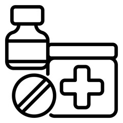 Lamp icon, line icon style