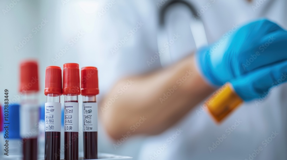Poster blood sample collection and processing in a clinical laboratory environment for diagnostic testing