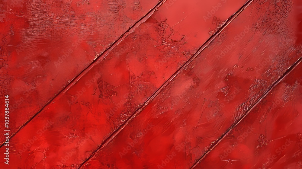 Poster red abstract background with diagonal lines and texture