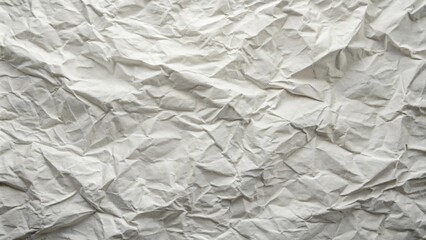 Fototapeta premium Crumpled white paper texture background