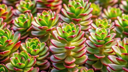 Close-up photo of rattail crassula plants in a botanical garden