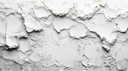 Fototapeta premium Abstract White Background with Cracked and Peeling Texture for Vintage and Rustic Design Projects. Generative AI