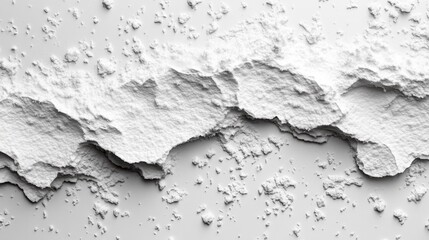 Obraz premium Abstract White Background with Layered Textured Surfaces for Minimalist Design. Generative AI