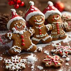 Obraz premium christmas gingerbread cookies