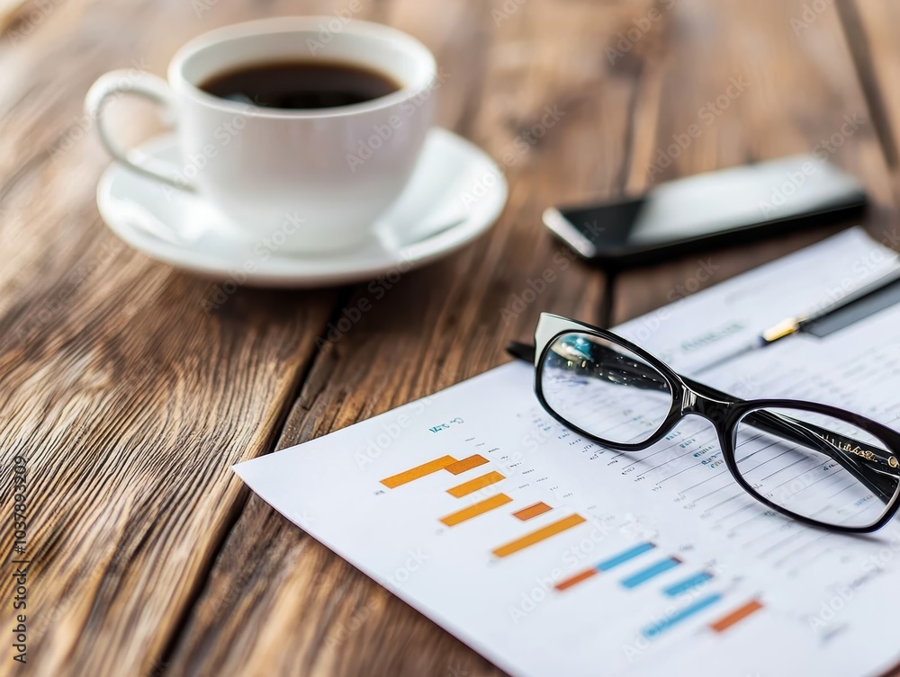Aufkleber exploring the synergy of coffee business insights and productivity through data analysis