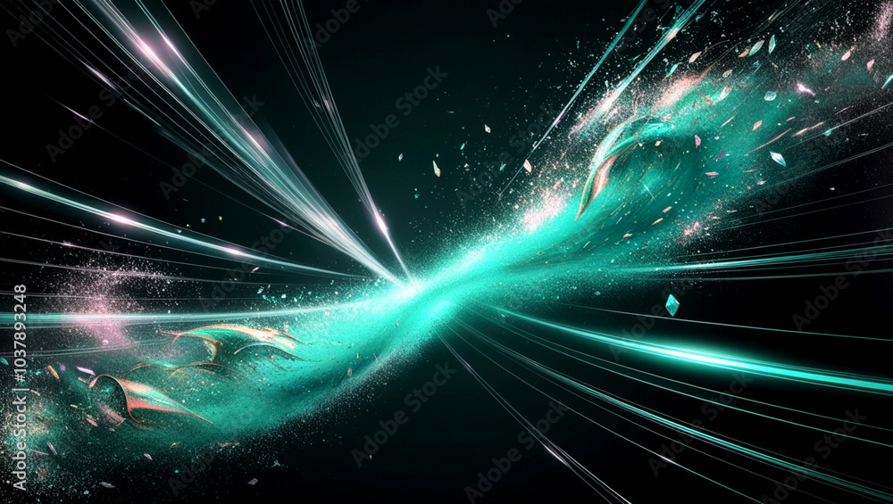 Poster abstract digital wave background representing information technology. dimensional mobility, informat