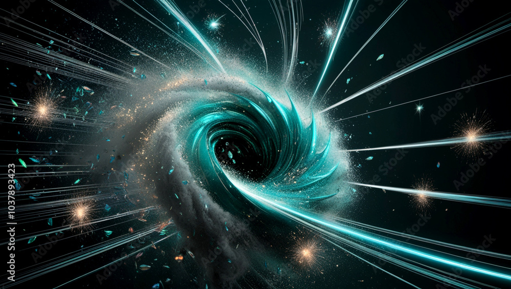 Poster abstract digital wave background representing information technology. dimensional mobility, informat