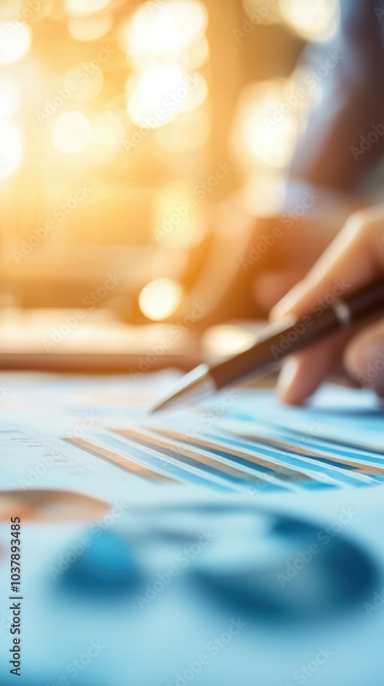 Aufkleber analyzing business trends through data visualization and effective reporting techniques