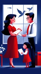 Family Bonding Moments A Heartwarming Scene of Togetherness and Connection