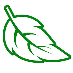 contour collection different green leaves of tree, plants, leaf and swirls branches. Stock vector icon, isolated white background. Element for ecographic, natural design, vegan logo, bio labels