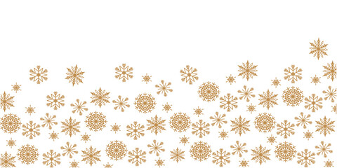 Snowflakes pattern. simple snowflakes illustration. Winter and Winter holiday decoration background. Vector illustration.