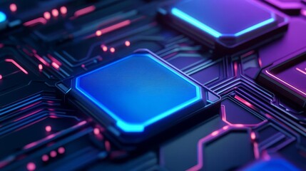 Sci-fi library, holographic books, futuristic design, neon blue glow