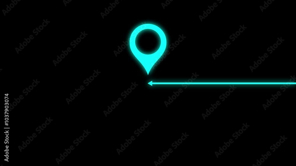 Aufkleber location icon animation. gps location signal point and location tracking mark. location signal icon.